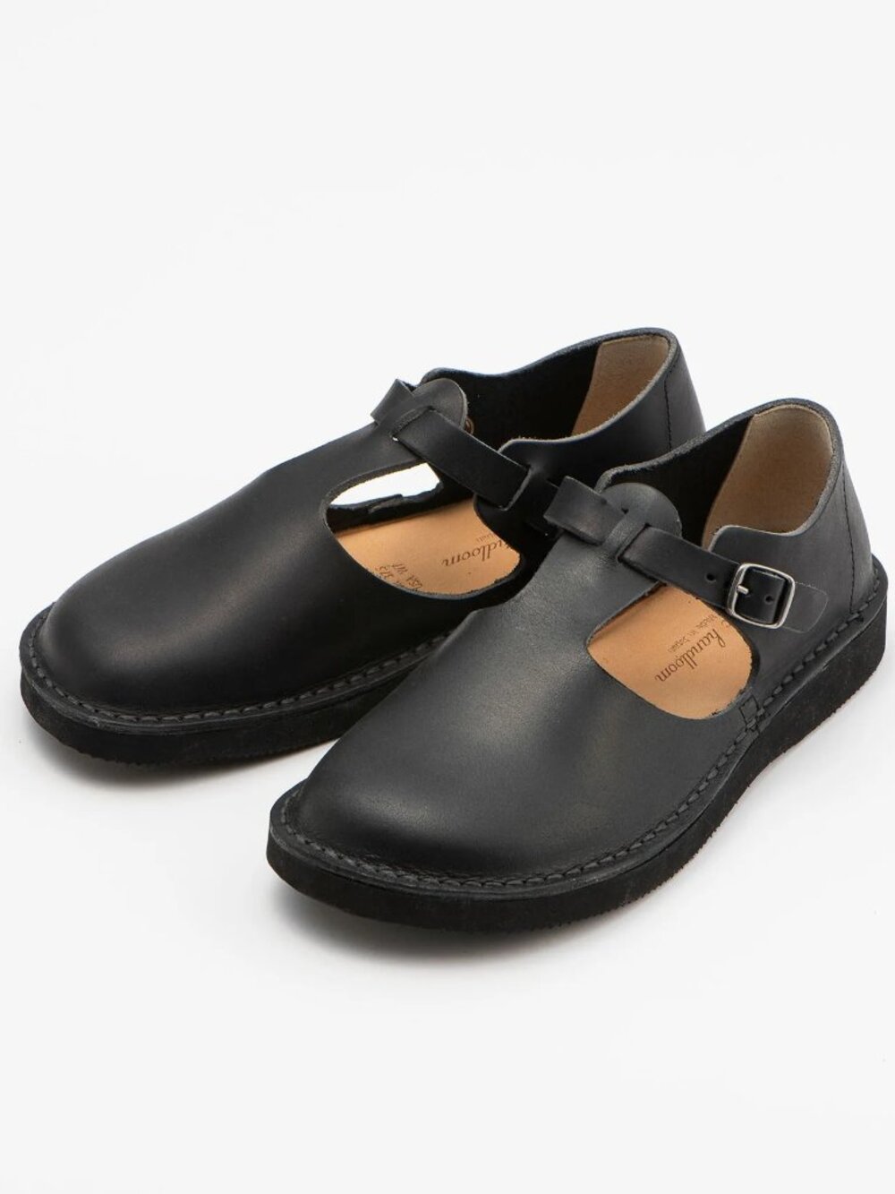 Organic Handloom Guna Mary Jane Shoes in Black - Size 8.5-9 NWT